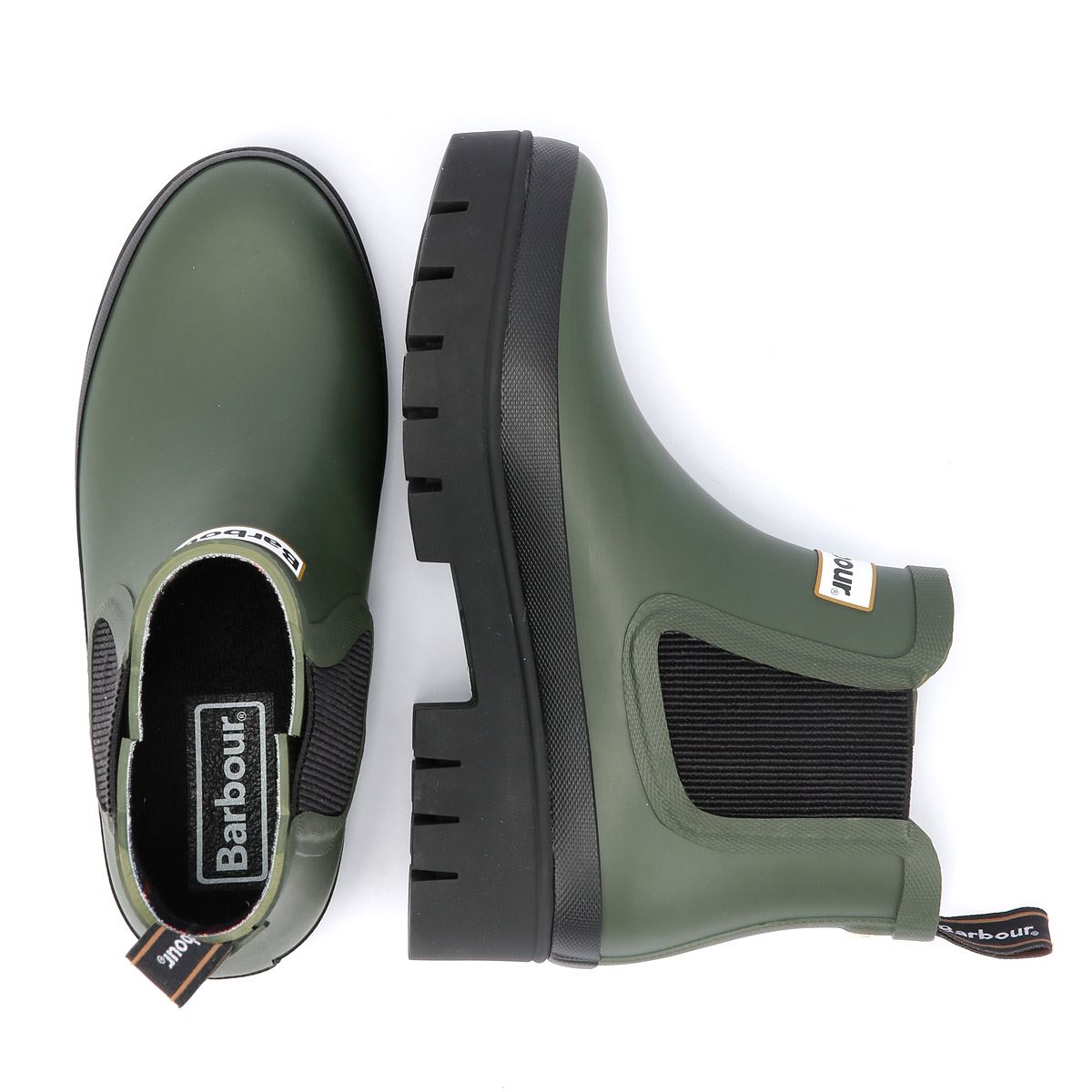 Barbour Halton Damen Gummistiefel In Grün