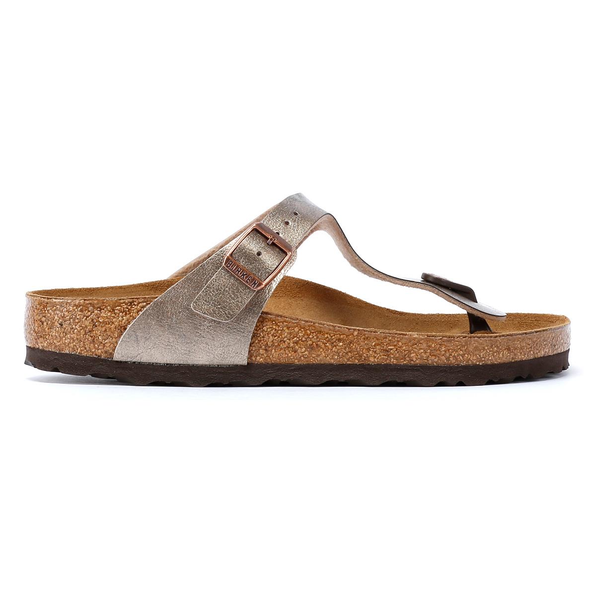Birkenstock Gizeh Birko Flor Elegante Sandalen In Taupe Für Damen