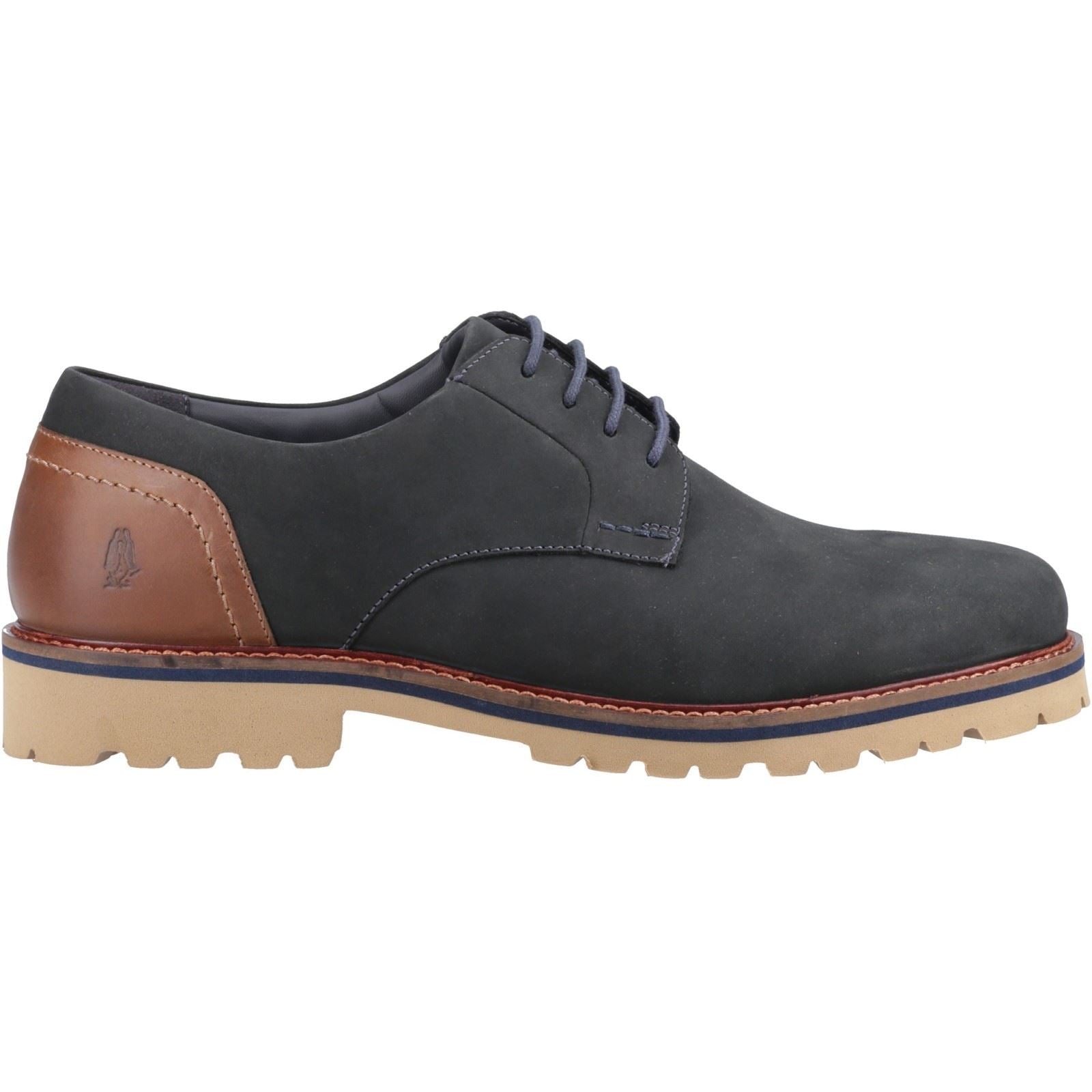 Hush Puppies Marcus Herrenschuhe aus Nubukleder in Marineblau mit Schnürung