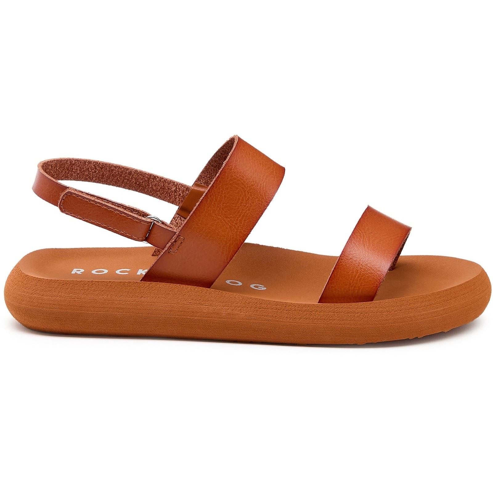 Rocket Dog Sunshine Damen Sandalen In Cognac Aus Textil
