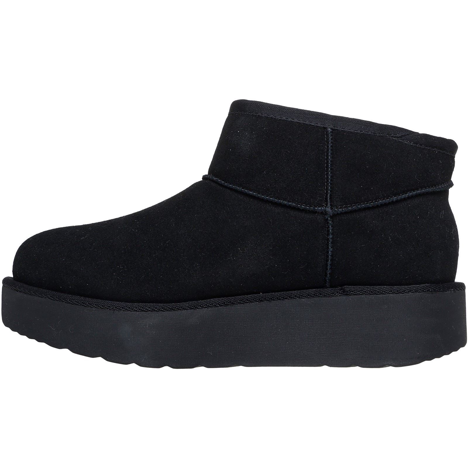 Skechers Keep Cozy Leder Damen Schwarze Farbe Winter Stiefeletten