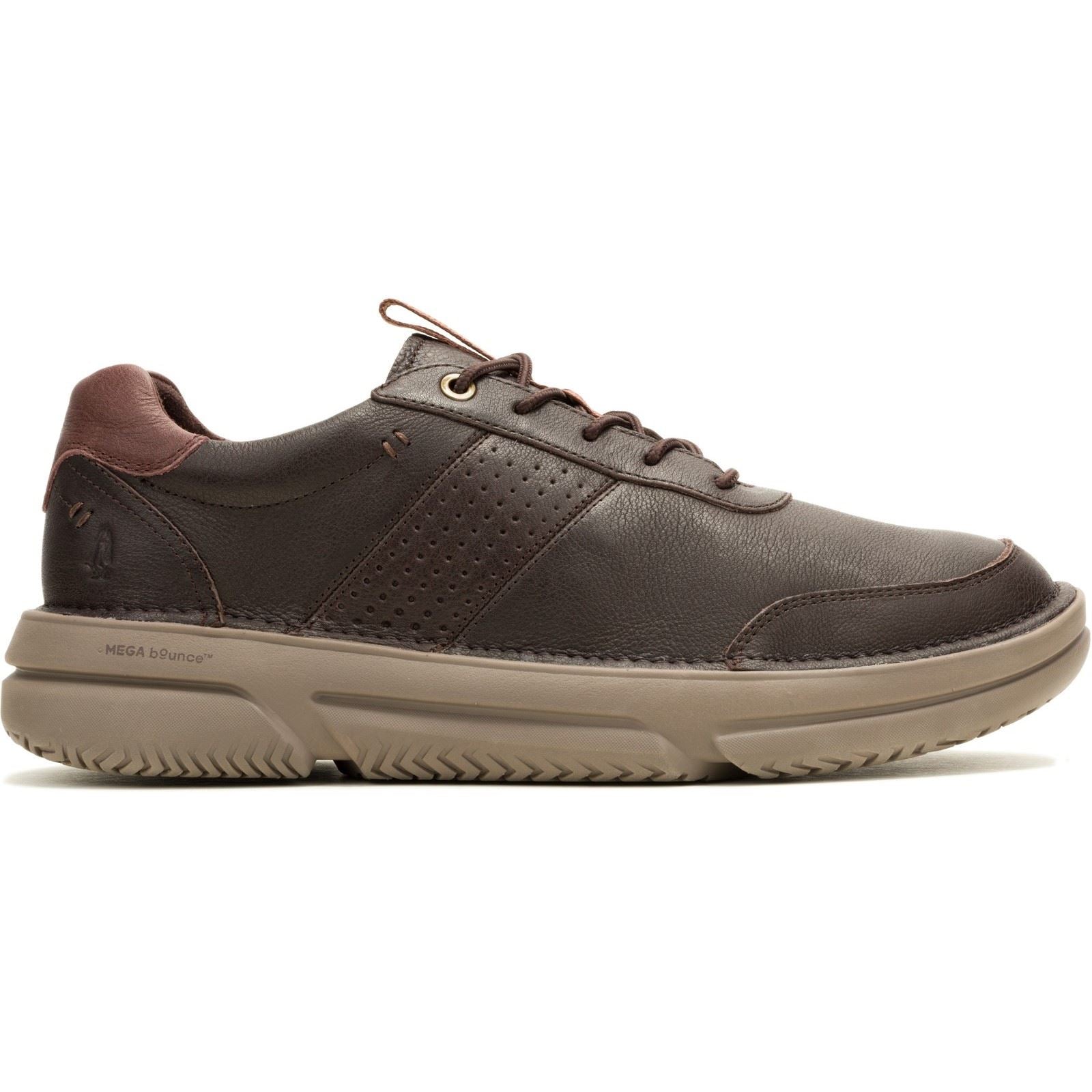 Hush Puppies Baylor Herren Turnschuhe aus braunem Leder