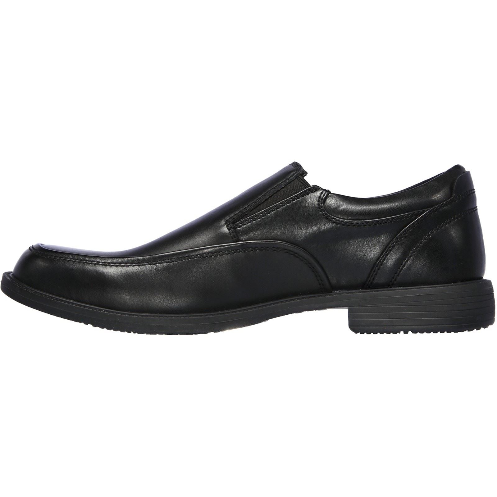 Skechers Dreston Ratlon Leder Herren Schwarze Loafer