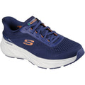 Skechers Edgeride Herren Textil Sneaker In Marineblau/orange