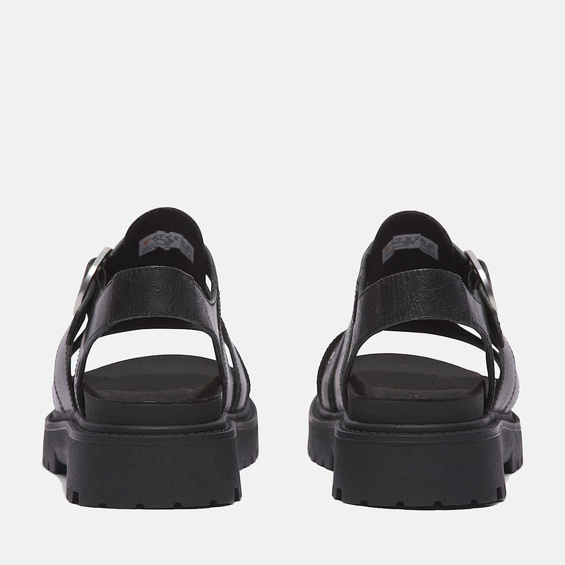 Timberland Clairemont Way Fisherman Damen Sandalen Aus Schwarzem Leder