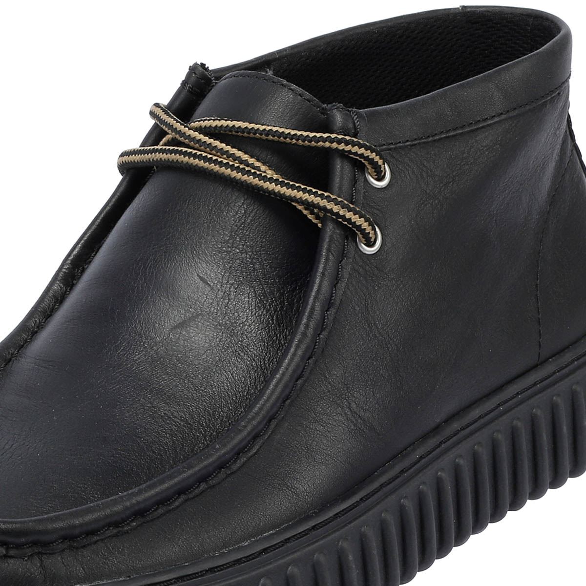 Clarks Main Torhill Hi Leder Herren Schwarze Stiefel