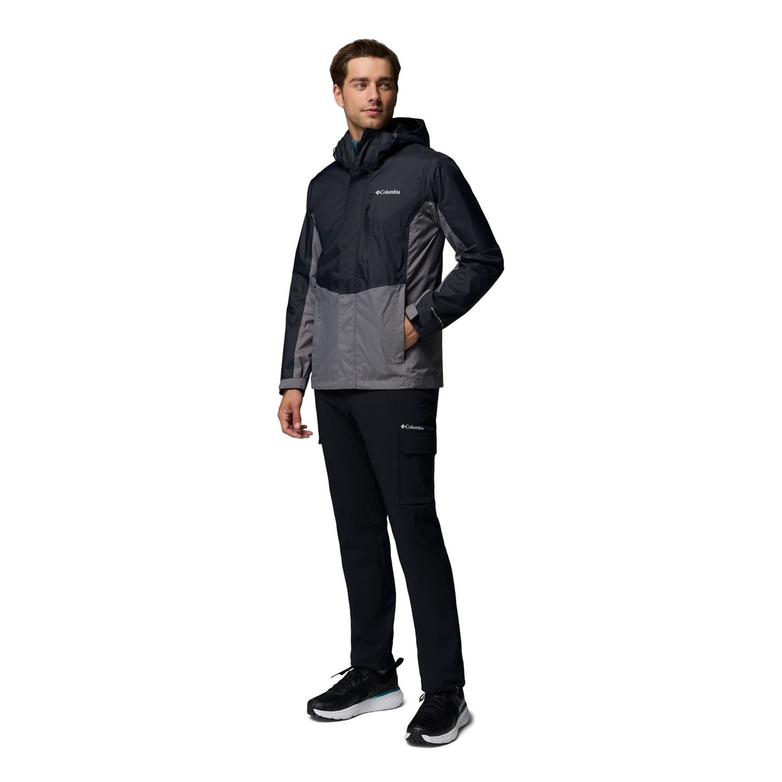 Columbia Pouring Adventure III Jacket Herren Schwarze Farbe Regenjacke