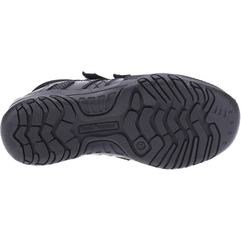 Hush Puppies Jezza Junior Lederstiefel Für Jungen In Schwarz