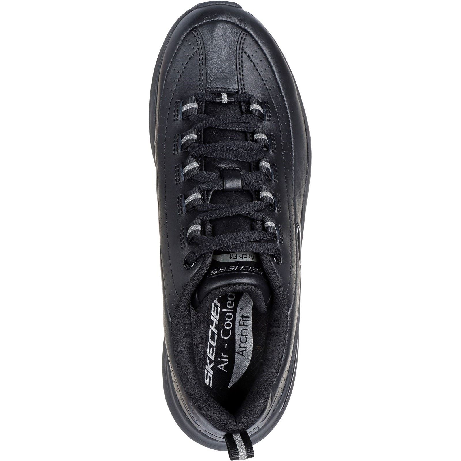 Skechers Arch Fit 2.0 - Star Bound Synthetik Damen Sneaker In Schwarz