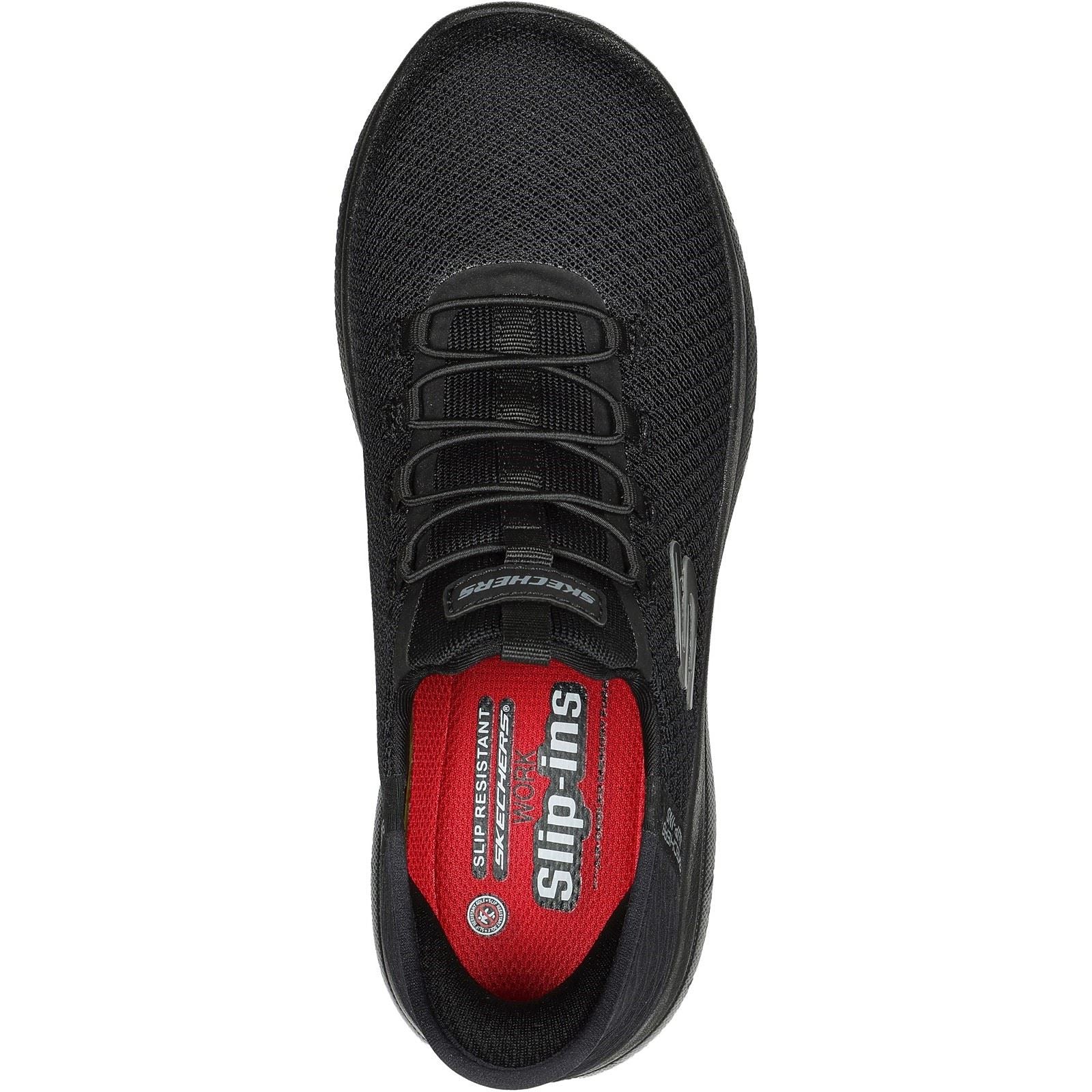 Skechers Workwear Summits SR - Enslee Textil Damen Schwarze Sicherheits Sneakers