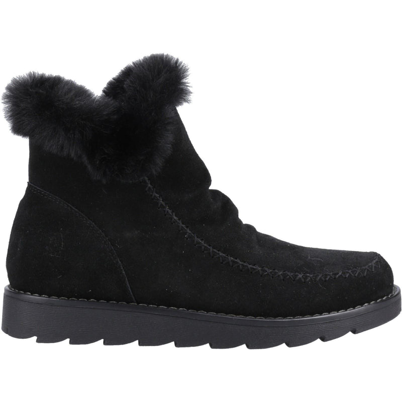 Hush Puppies Moira Wildlederschwarze Damenstiefel