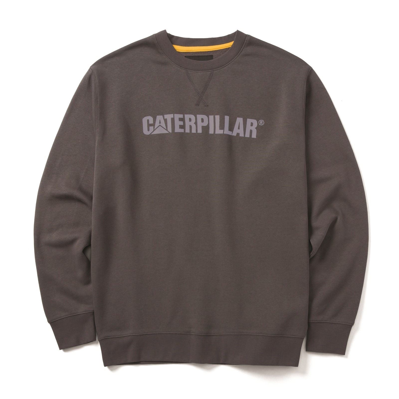 Caterpillar Midweight Crewneck Baumwoll Herren Grauer Pullover