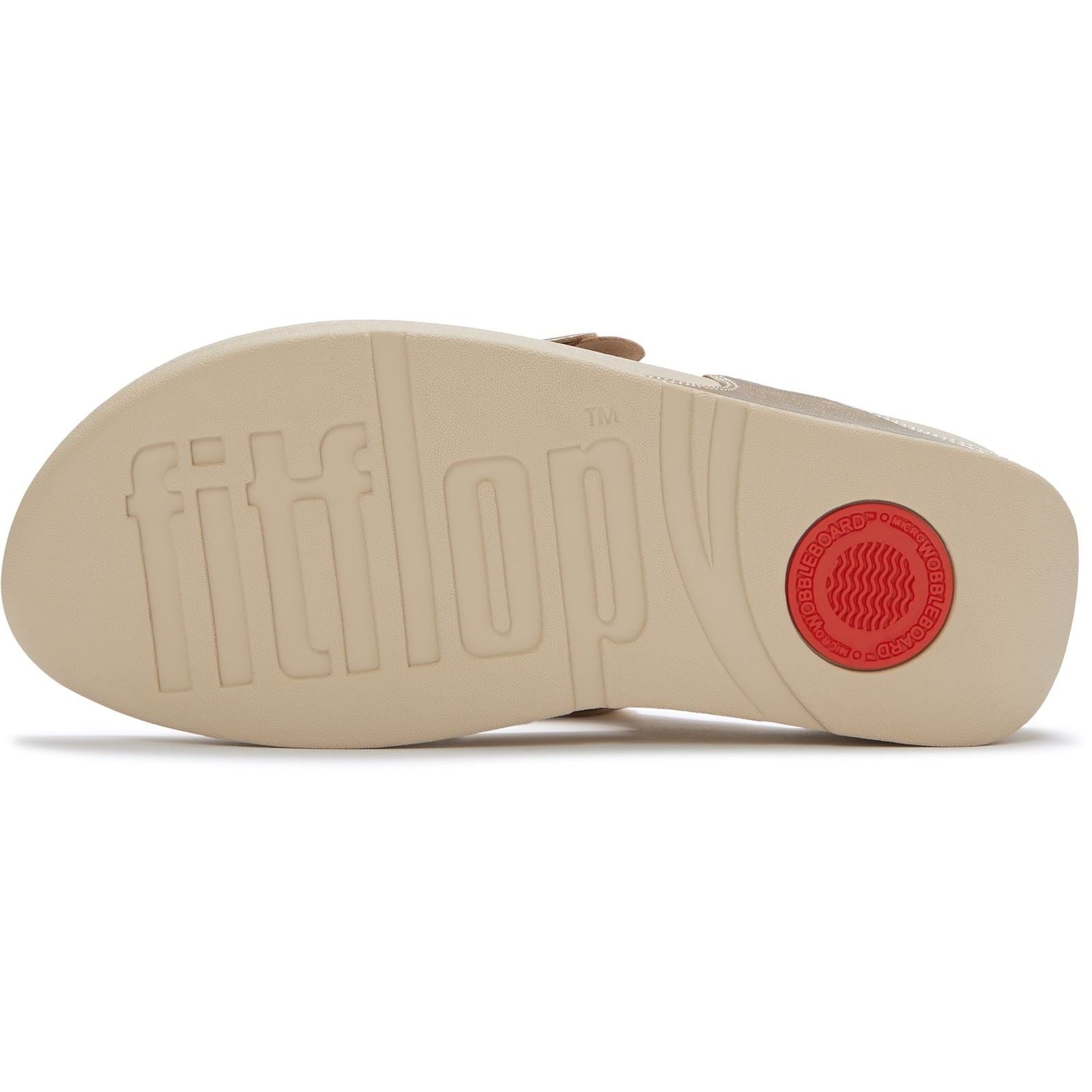 Fitflop Lulu Flower Toe-Post Polyurethan Damen Platino Sandalen