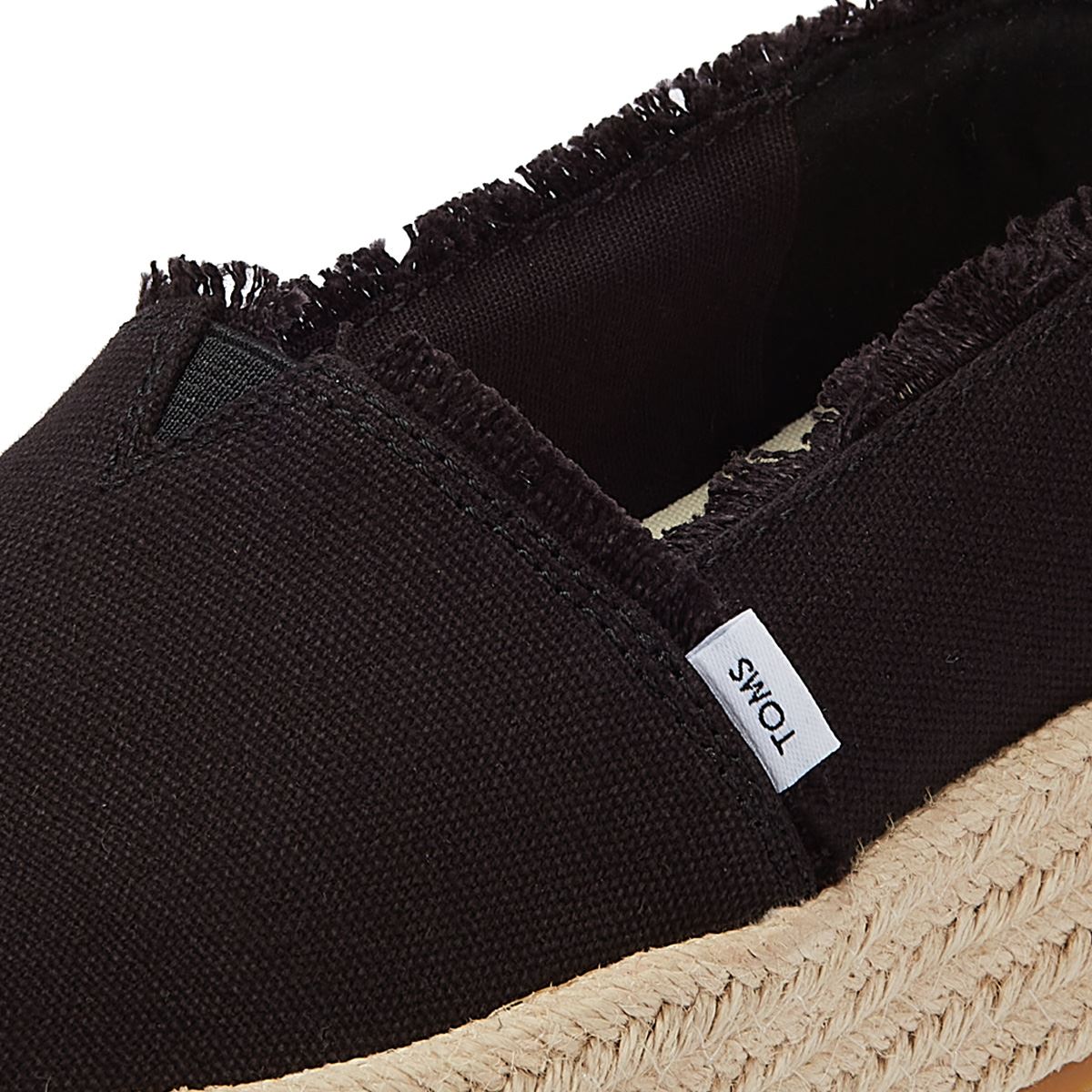 TOMS Canvas Valencia Damen Schwarze Espadrilles