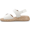 Hush Puppies Alison Damen Sandalen Aus Cremefarbenem Leder