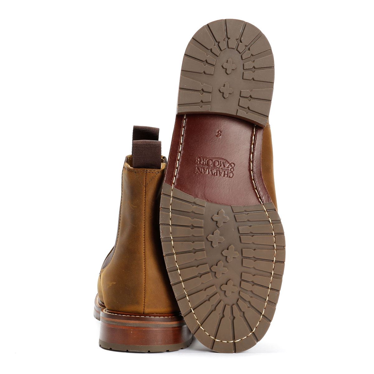 Chapman & Moore Country Chelsea Leder Herren Braune Stiefel