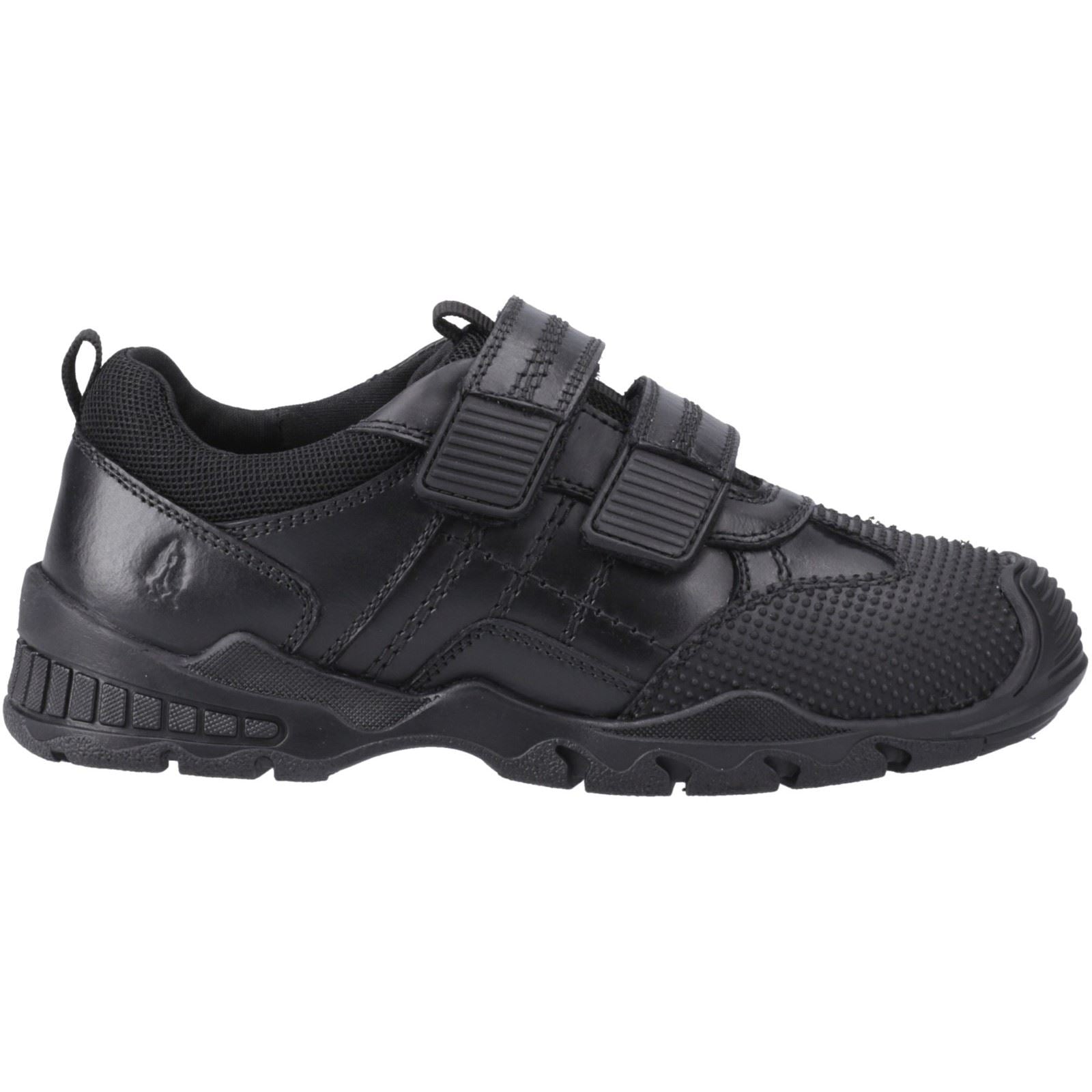 Hush Puppies Tristen Lederslipper In Schwarz Für Jungen