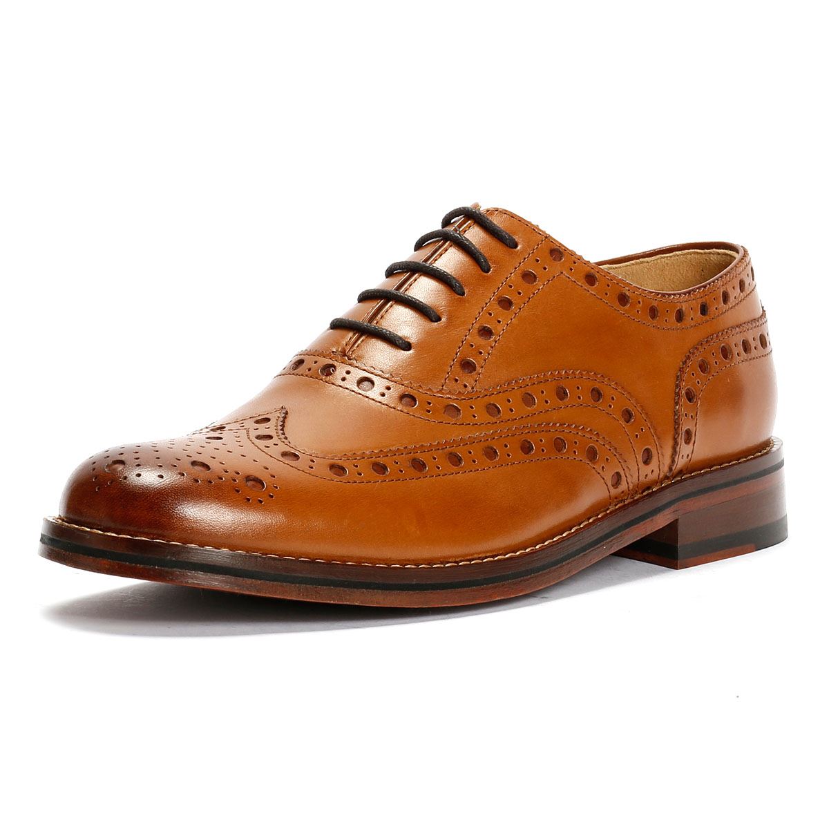 Chapman & Moore Oxford Brogue Herren Leder Braune Schnürschuhe