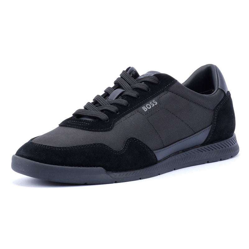 Boss Titanium Herren Schwarze Turnschuhe
