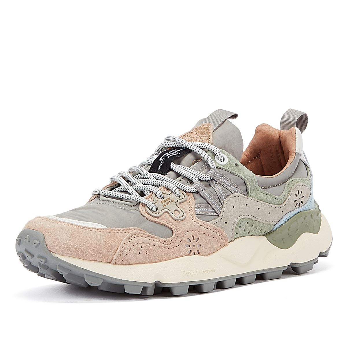 Flower Mountain Yamano 3 Uni Wildleder-Nylon Damen-Sneaker In Pink