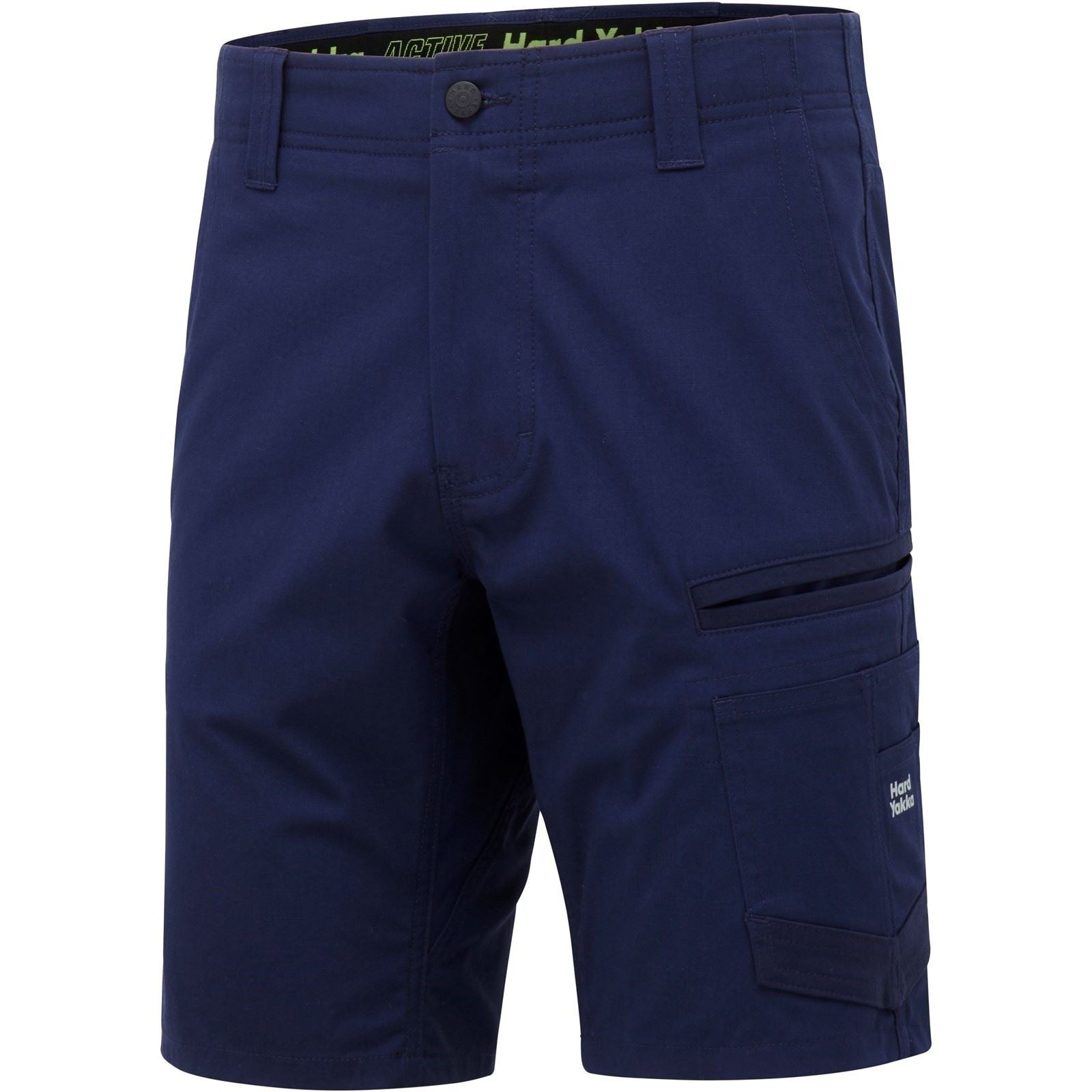 Hard Yakka Raptor Active Baumwoll Männer Kurze Blaue Shorts Bis Zum Knie