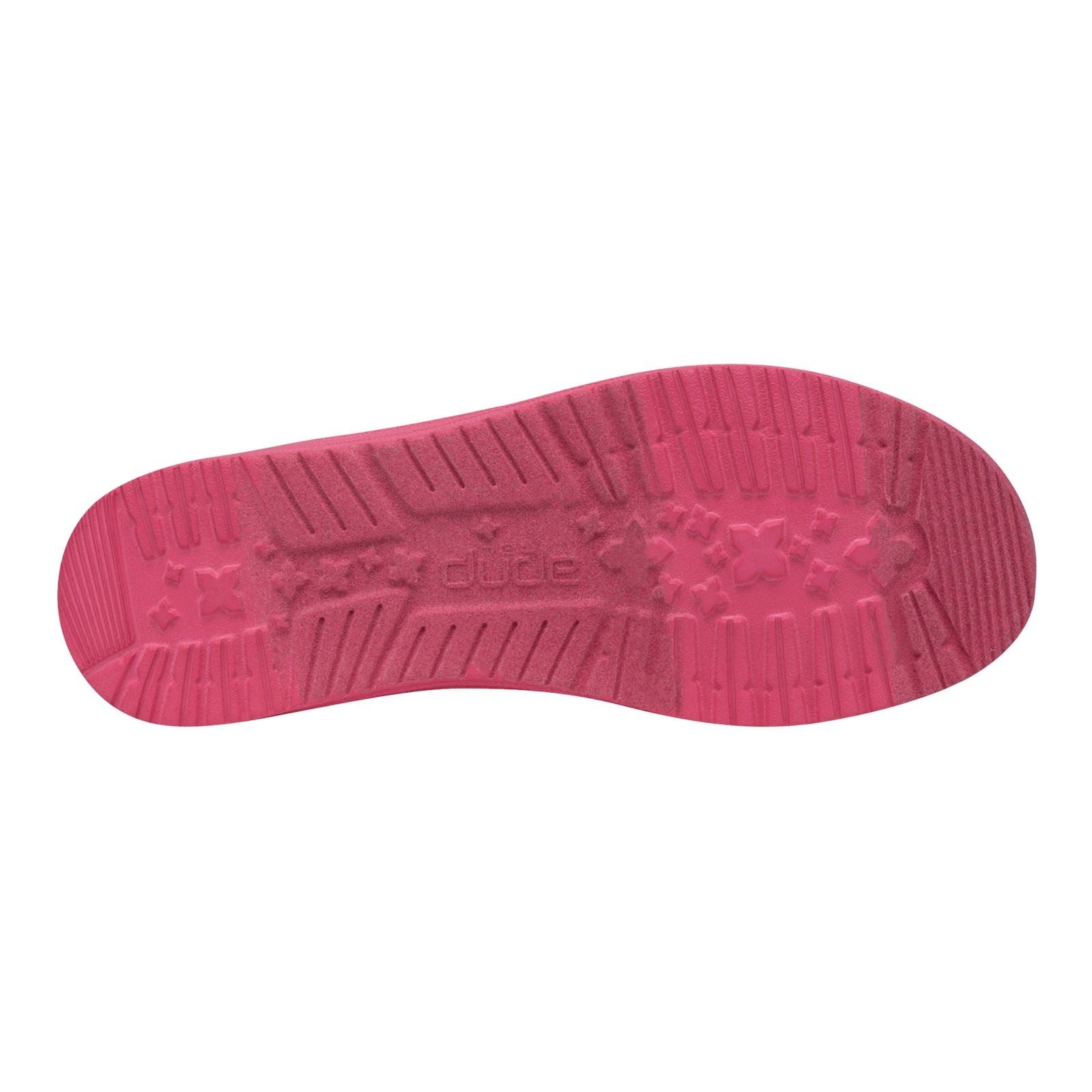 HEYDUDE Wendy Funk Mono Damen Mokassins Aus Polyester In Elektrischem Pink