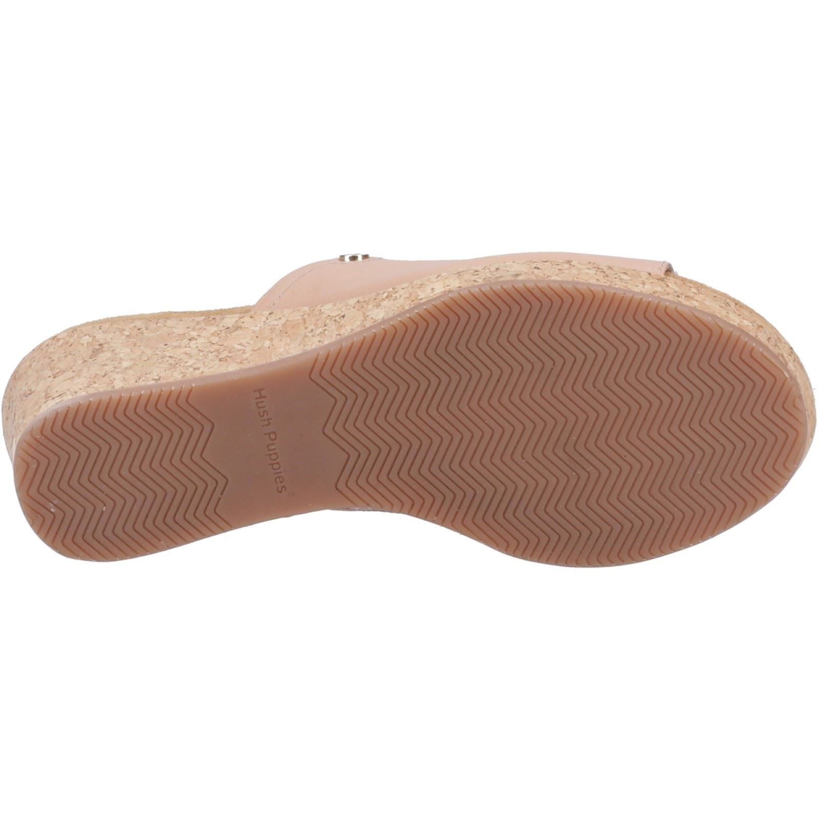 Hush Puppies Willow Leder Damen Cafe Creme Keilabsätze