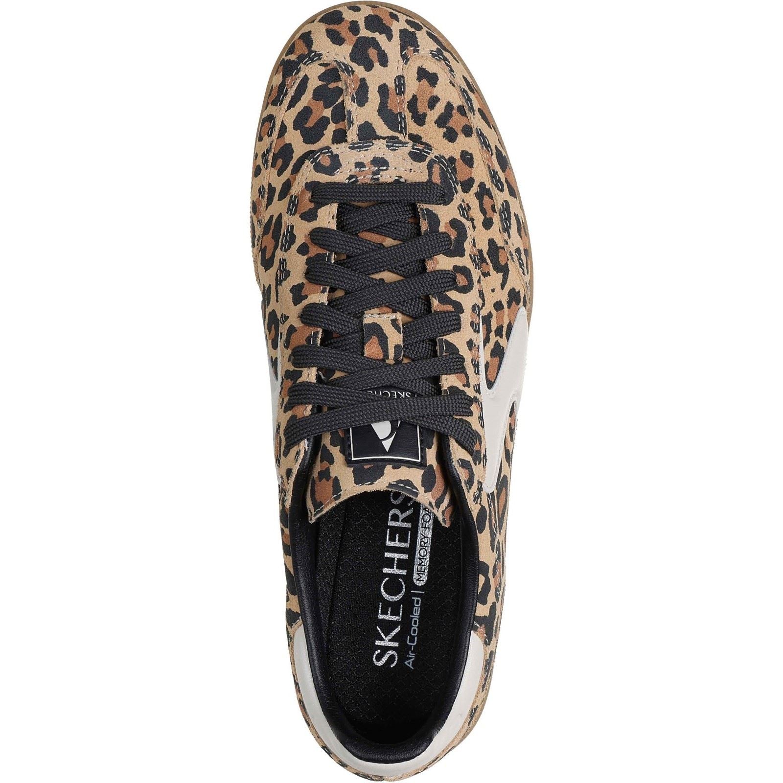 Skechers Hotshot - On The Prowl Hotshot Auf Der Pirsch Leder Damen Leopard Sneakers