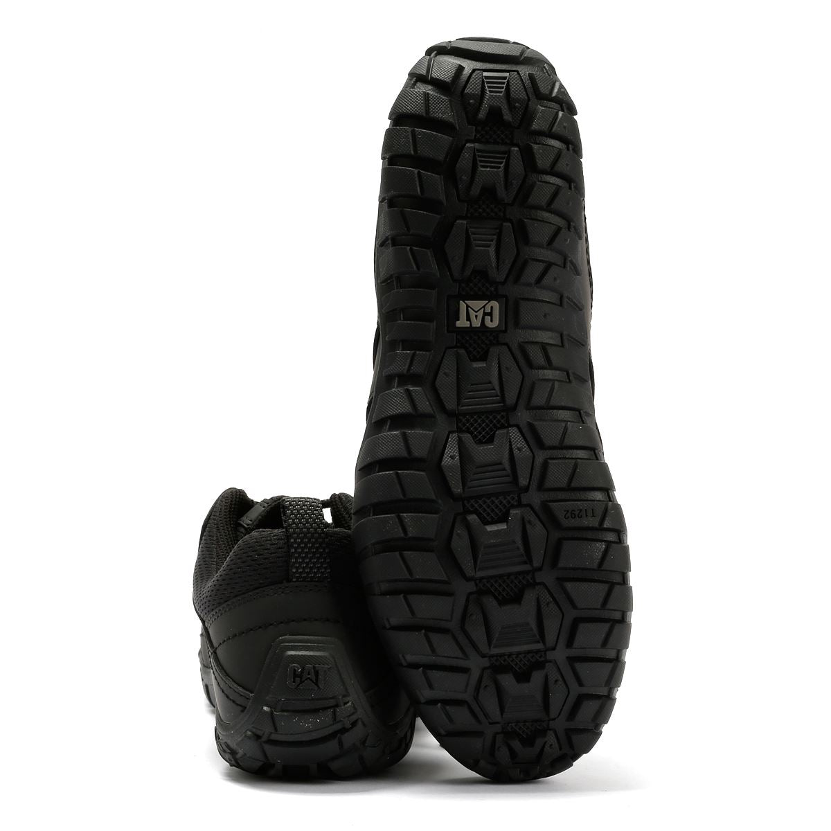 Caterpillar Instruct Wildleder Herren Schwarze Schnürschuhe