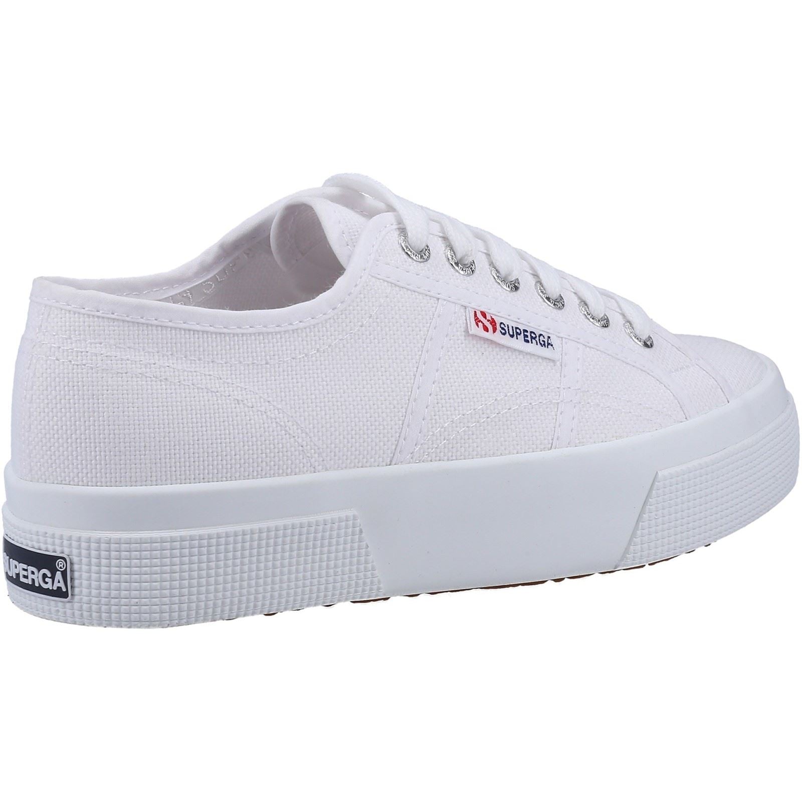Superga 2740 Platform Baumwoll-Damensneaker In Weiß