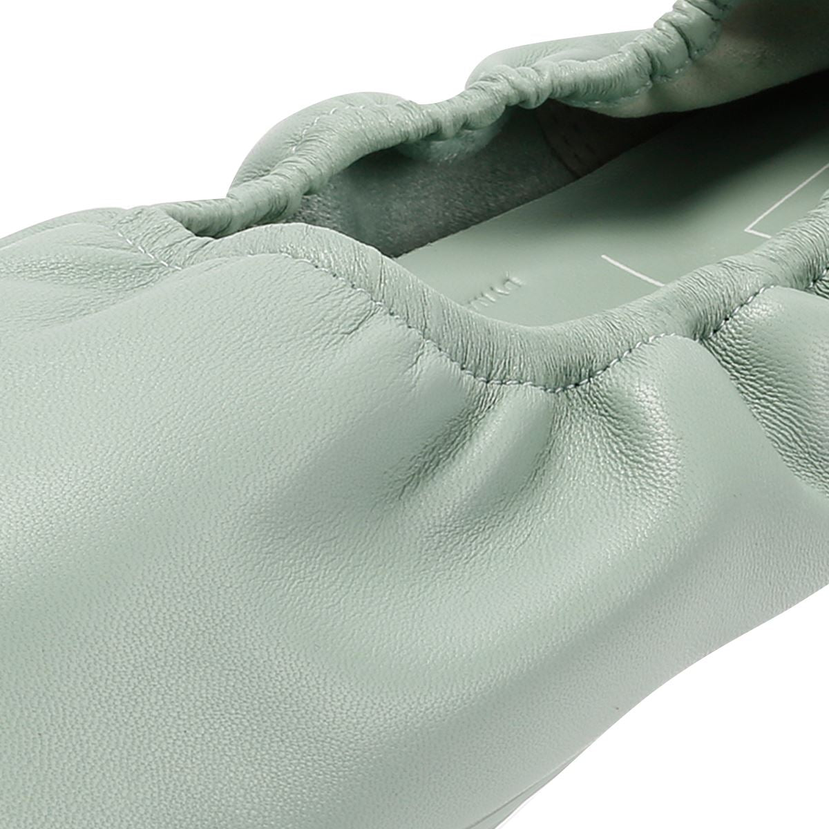 FitFlop X Pantone Delicato Ballerina Leder Damen Grüne Schuhe