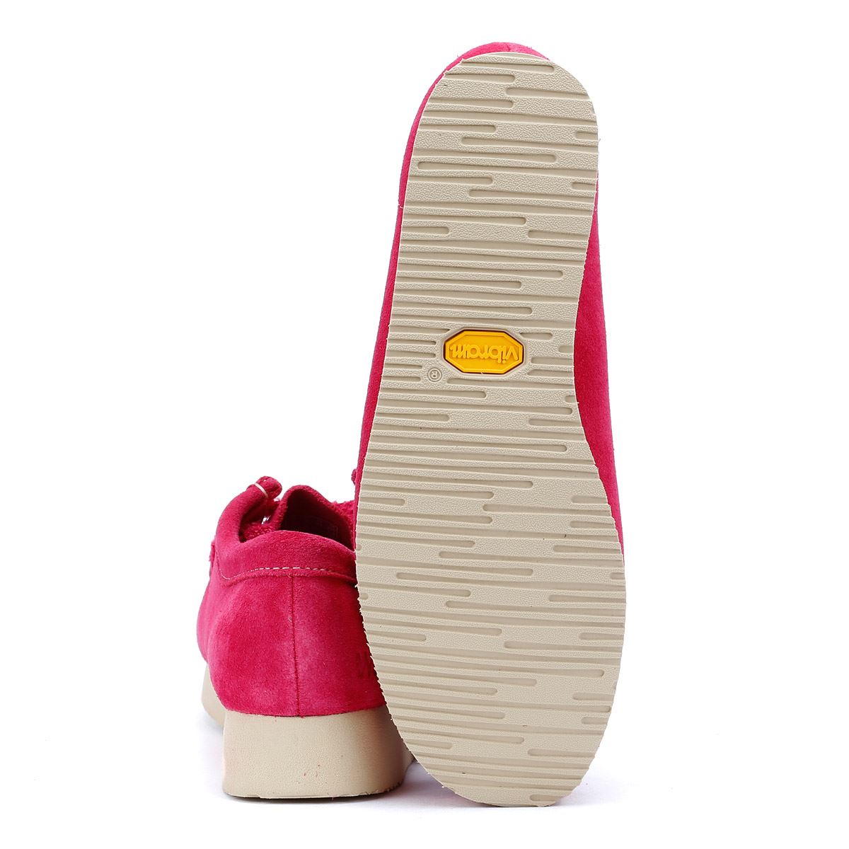 Clarks Originals Wallabee Day Damen Schuhe Aus Veloursleder In Pink