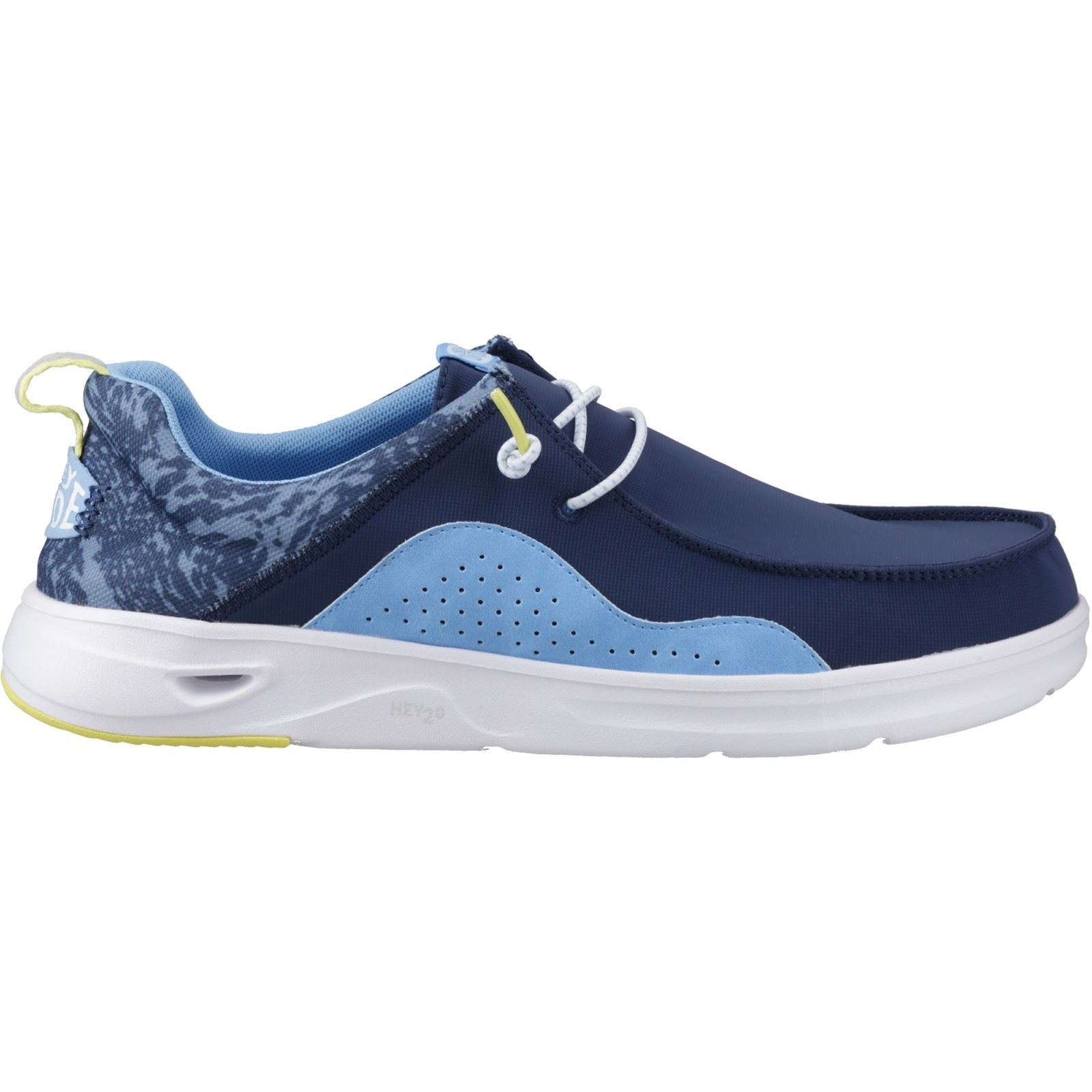 HEYDUDE Wally Hey2O Active Polyester Herren Mokassin Schuhe In Sargassoblau/Alaskanblau, Größe M