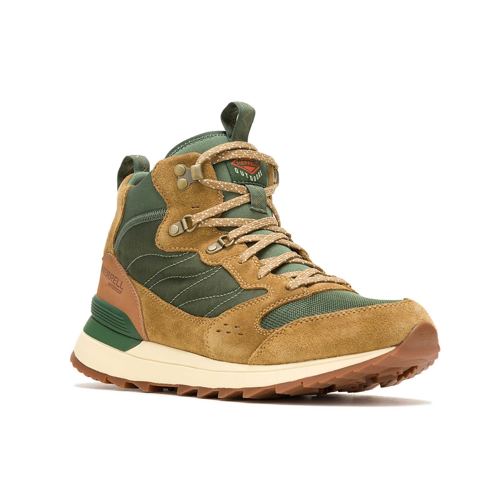 Merrell Alpine 83 Recraft Mid Wildleder Herren Grüne Sneakers