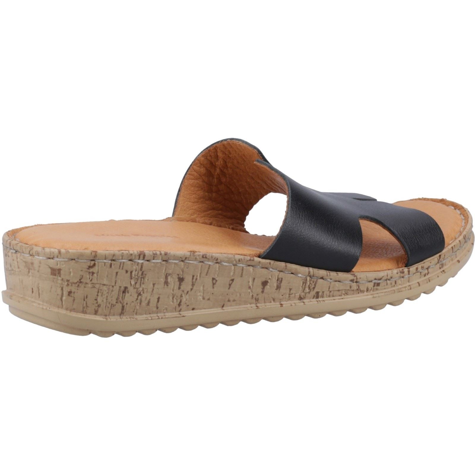 Hush Puppies Eloise Damen Sandalen Aus Schwarzem Leder