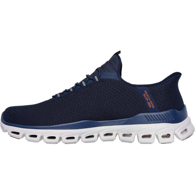 Skechers Glide-Step Noxus Textile Herren Turnschuhe In Marineblau