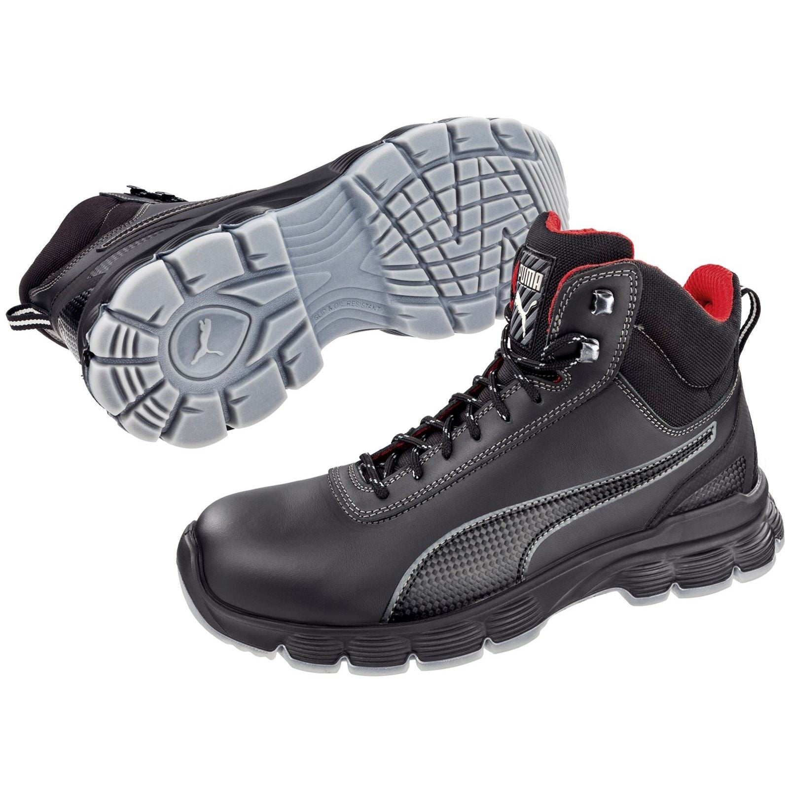 Puma Safety Condor Mid S3 Nubuk Schwarz Sicherheitsstiefel