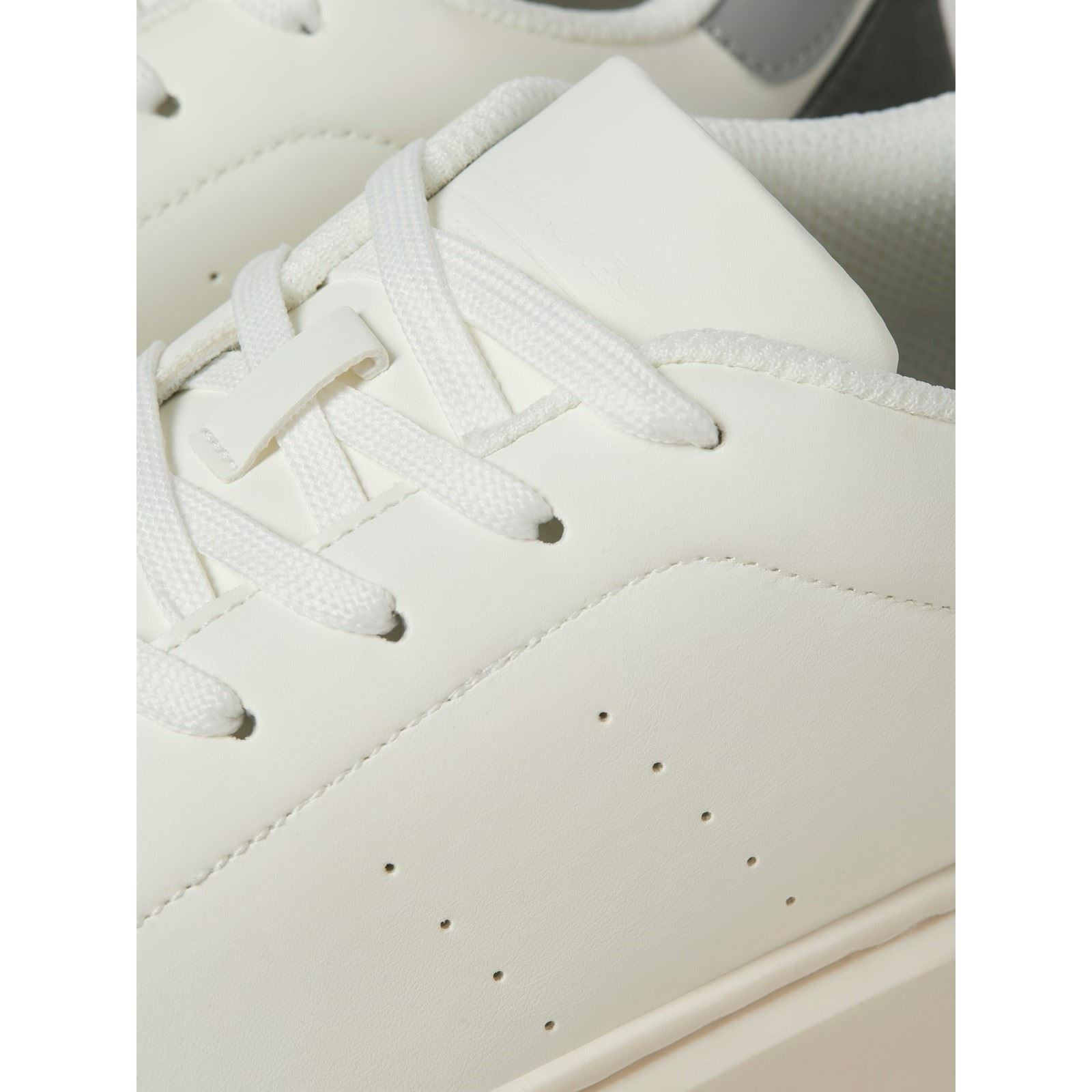 Jack & Jones Aspire Court Herren Sneakers Aus Polyurethan In Weiß/Vapour Blue/Castlerock