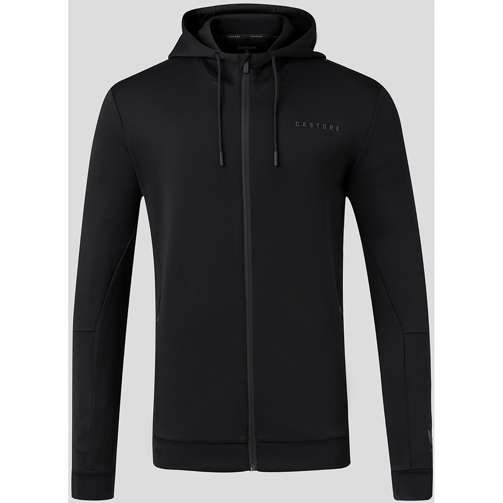 Castore Flex Full Zip Herren Schwarzes Kapuzensweatshirt