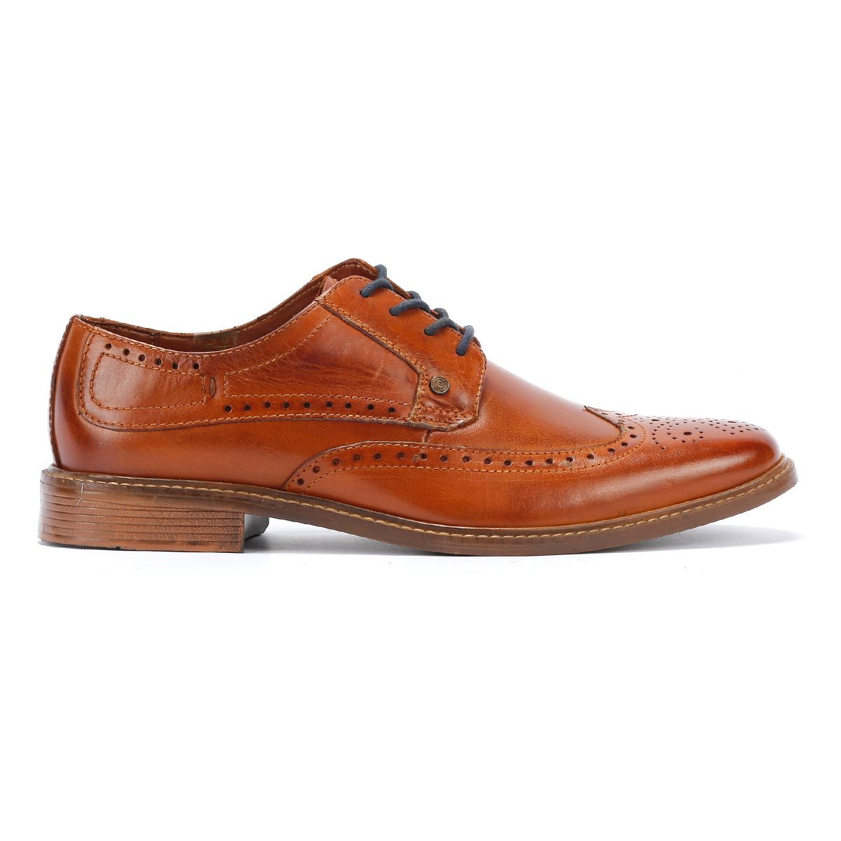 Lambretta Harvey Brogue Herren-Schnürschuhe Aus Braunem Leder