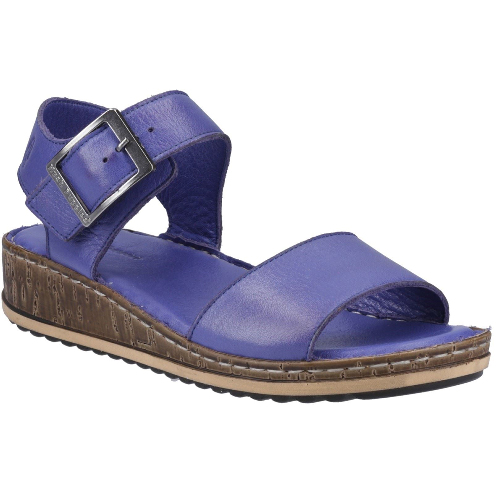 Hush Puppies Ellie Damen Sandalen Aus Leder In Indigoblau