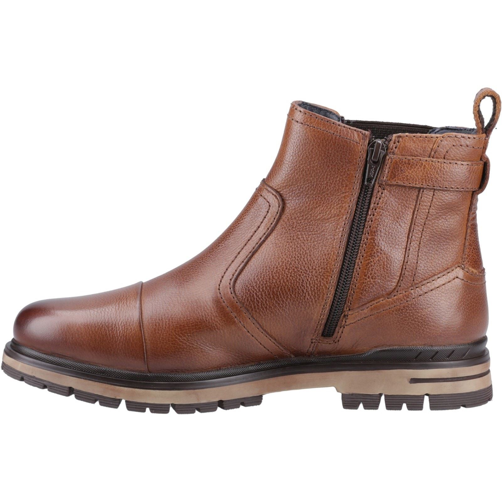Pod Apollo Leder/Textil-Herrenstiefel In Braun