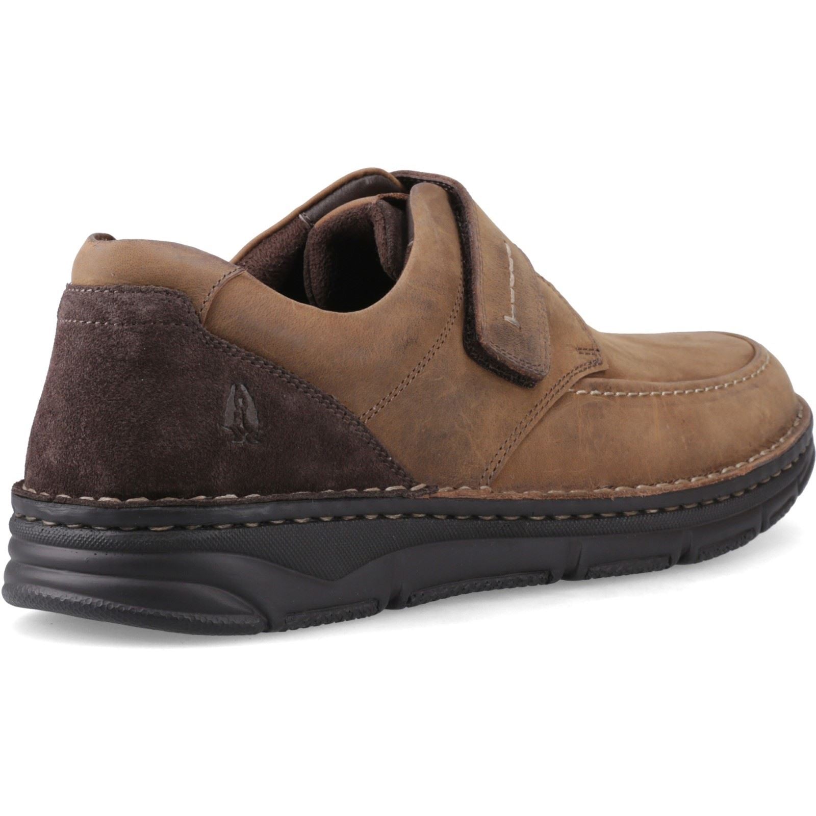 Hush Puppies Forde Touch Fastening Leder Herren Tan Freizeitschuhe