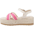 Hush Puppies Jemma Espadrille Damen Sandalen Aus Polyurethan In Fuchsia