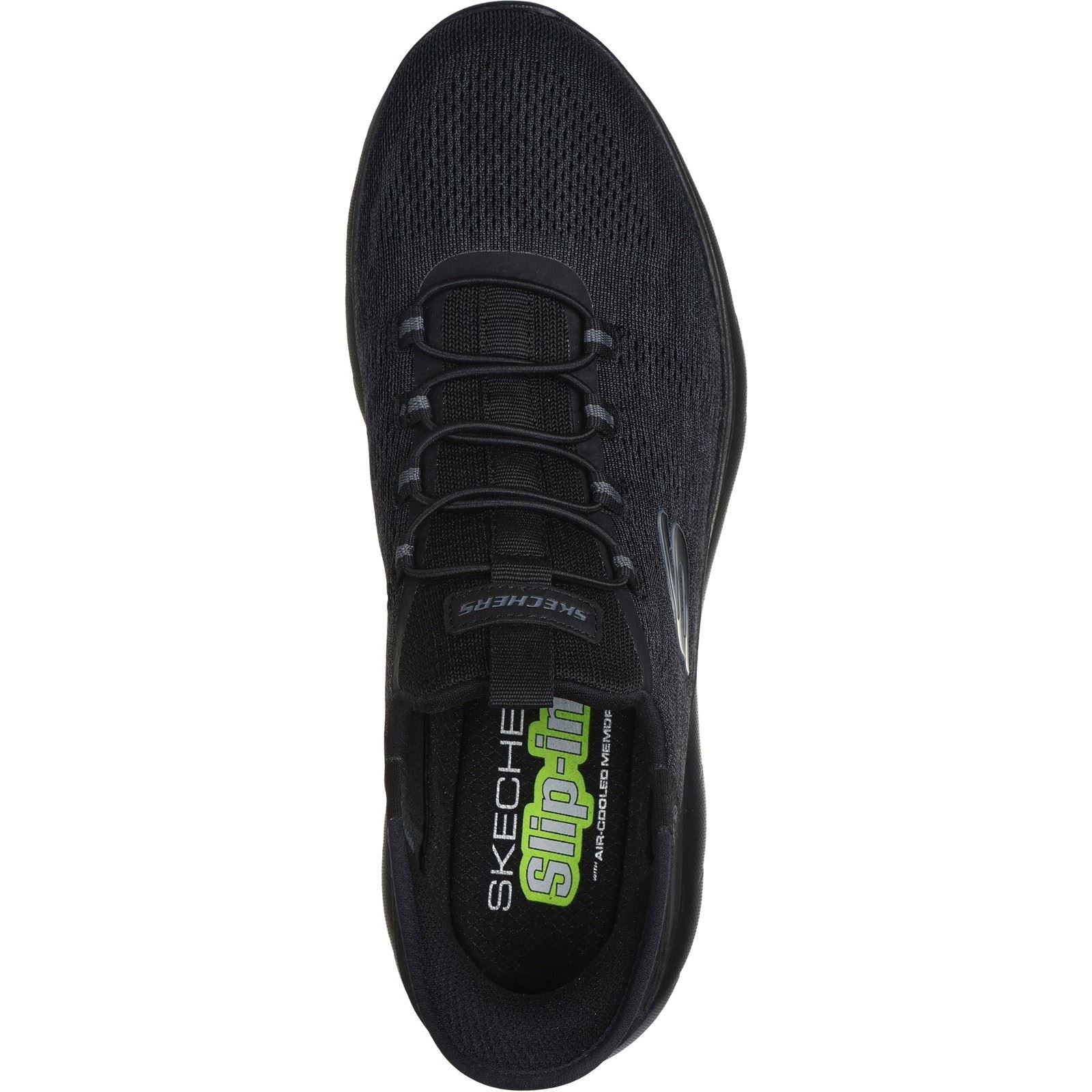 Skechers Summits Key Pace Textile Herren-Sneaker In Schwarz