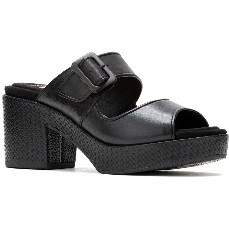 Hush Puppies Poppy Damen Sandalen Aus Schwarzem Leder