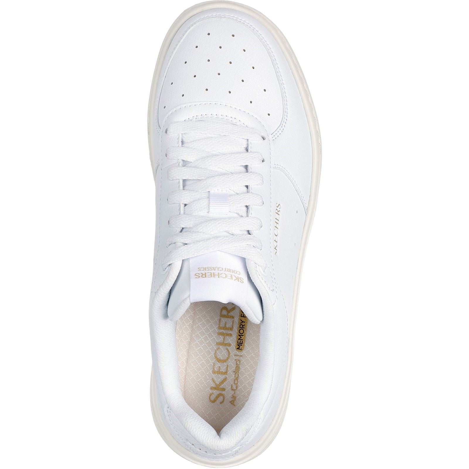 Skechers Grand 92 - Be Lifted Synthetische Damen-Sneaker In Weiß/Natur