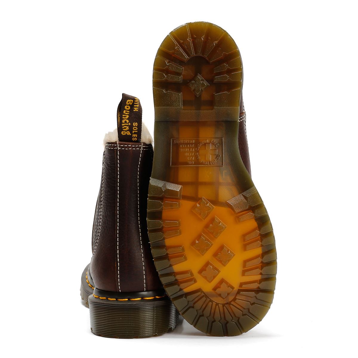 Dr. Martens 2976 Leonore II Chelsea Leder Damen Braune Stiefel