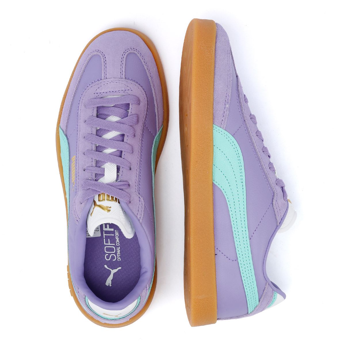 Puma Club II Era Damen Sneaker Aus Lila/Blauem Wildleder