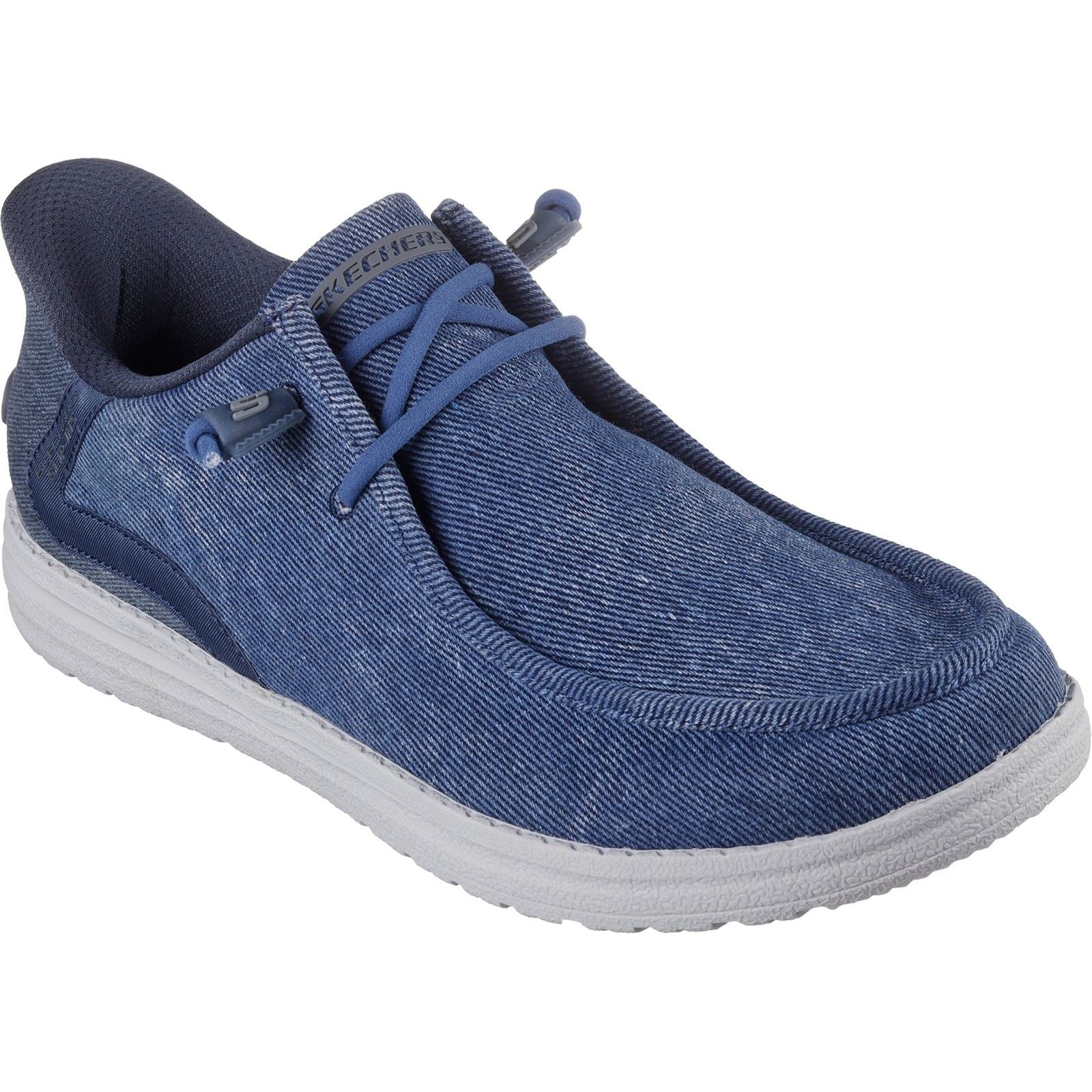 Skechers Melson Coronado Herren Mokassins Aus Denimstoff